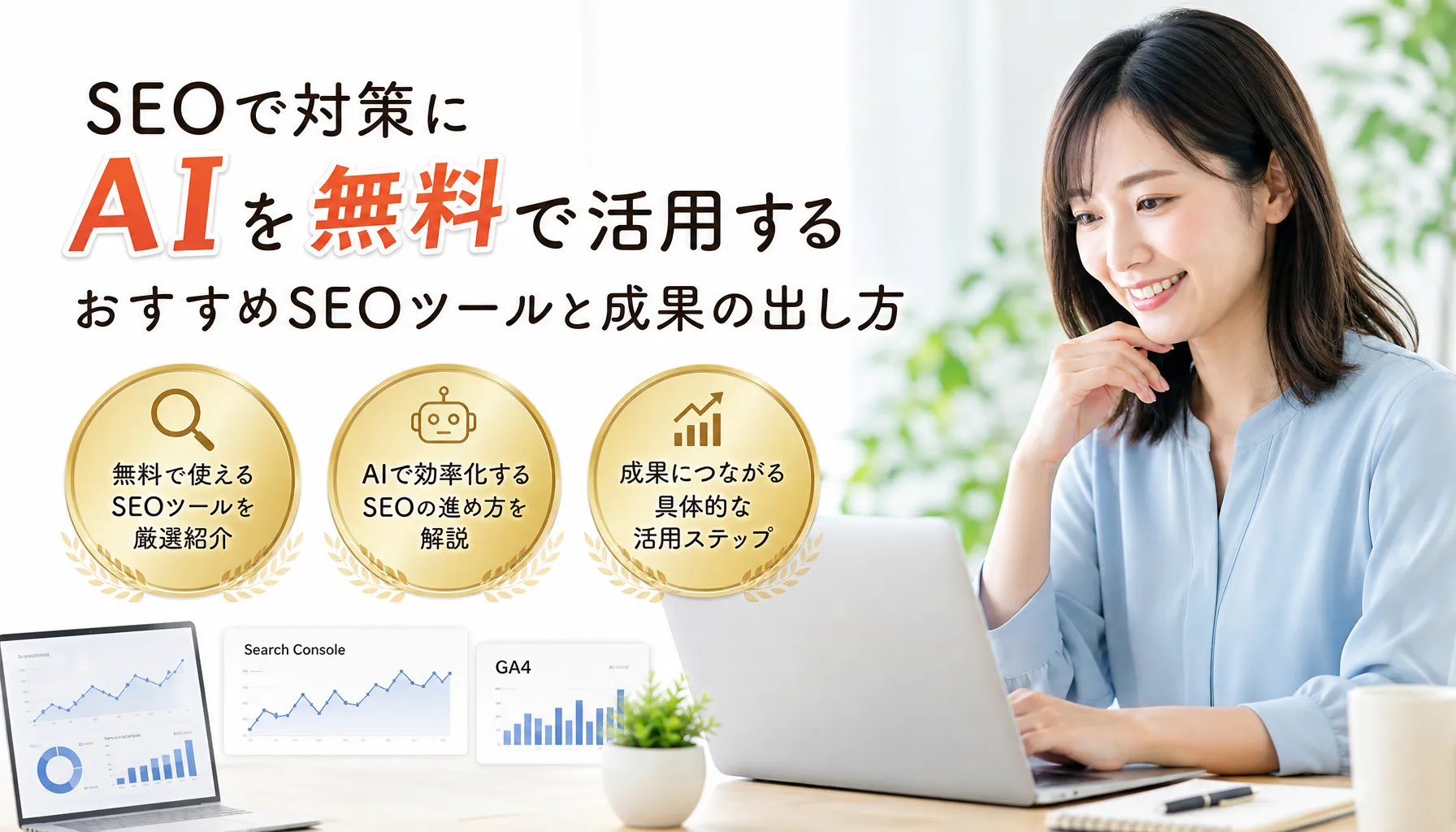 seoで対策にaiを無料で活用するおすすめSEOツールと成果の出し方