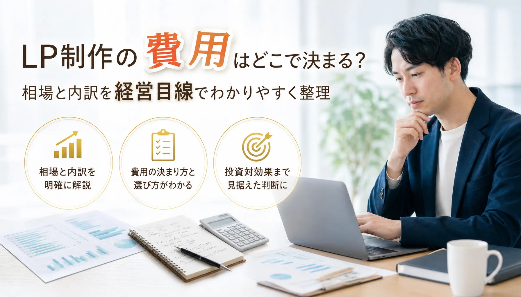 LP制作の費用はどこで決まる？相場と内訳を経営目線でわかりやすく整理